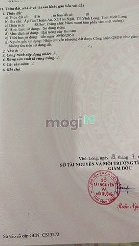 Hình ảnh Bán đất khu dân cư Cồn Chim, vị trí đẹp