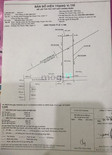 Hình ảnh bán đất hẻm 5m, tân chánh hiệp 10, quận 12