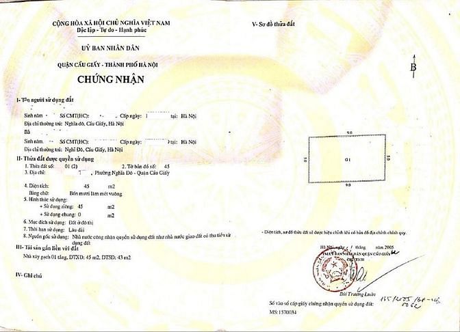 Hình ảnh Cần bán mảnh đất siêu đẹp 269 lạc long quân 45m2, mt 5m vuông vắn
