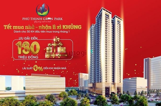 Hình ảnh Phú Thịnh Green Park phân phối tới khách hàng căn 2PN - 82.5m2