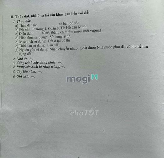 Hình ảnh Bán đất mặt tiền Tạ Quang Bửu Phường 4 Quận 8