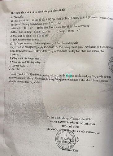 Hình ảnh Đất giá cực tốt, vị trí đẹp đường số 4 Bình Khánh Quận 2, sổ đỏ đầy đủ
