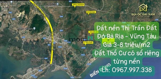 Hình ảnh Đất mặt Tiền Thị Trấn Đất Đỏ- Bà Rìa Vũng Tàu - vốn bỏ ra 282 triệu
