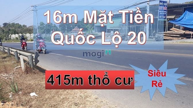 Hình ảnh Bán Đất Định Quán Mặt Tiền Quốc Lộ 20 có 400m Thổ Cư 1800m2