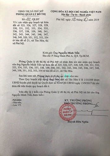 Hình ảnh Đất trung tâm Phú Mỹ đón đầu cao tốc BH - VT, cảng Cái Mép 519m2 giá1