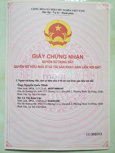 Hình ảnh Chính chủ bán nhà 137/10 Phan Anh, BTĐ. Hẻm 10m. DT 5x17m, 5,1 tỷ