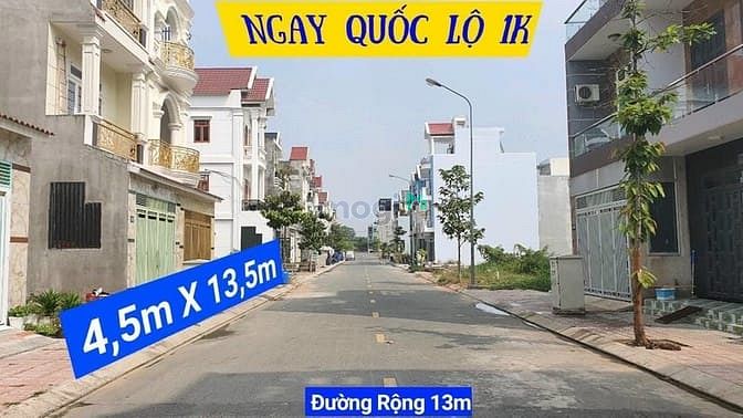 Hình ảnh Cần bán lô đất ngay quốc lộ 1K khu dân cư Phú Hồnng Thịnh 6, sổ riêng