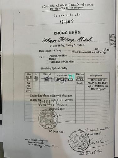 Hình ảnh Bán khu đất thổ cư quận 9 giá cực hấp dẫn