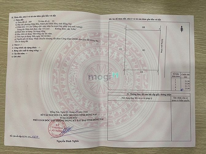Hình ảnh Bán đất Cù lao Phố Hiệp Hòa - vị trí trung tâm Tp Biên Hòa