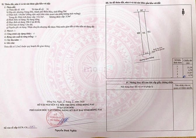 Hình ảnh Bán đất full thổ cư ngay Kp2 - Trảng Dài - Biên Hòa giá rẻ