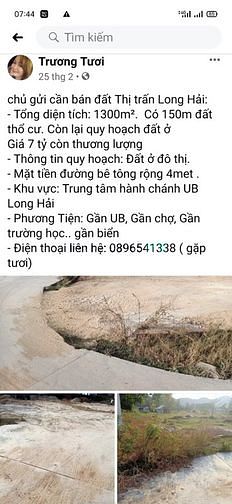 Hình ảnh Bán đất long hải long điền brvt