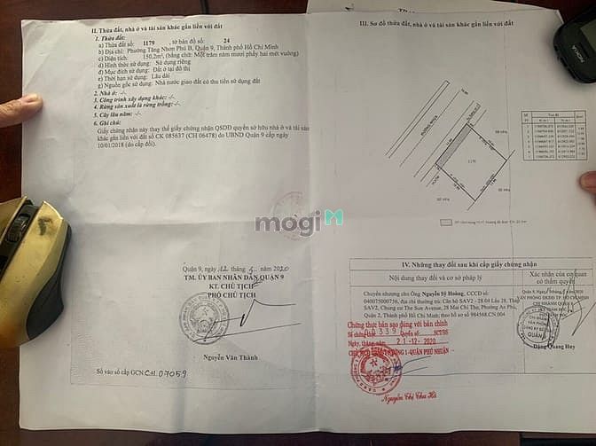 Hình ảnh Đất DT 11x13=150m2 thổ cư hẻm 175 đường số 2 Tăng Nhơn Phú B, TP TĐ