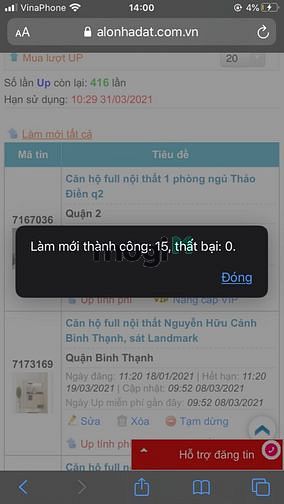 Hình ảnh Hệ  thống Trang Chủ MB66.COM / Đăng Ký Tặng 66K cho Thuê giá rẻ quận Bình Thạnh