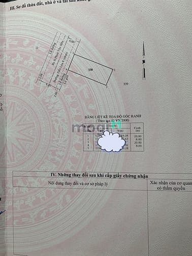 Hình ảnh Đất Thổ Cư 8 x 20m Mặt Tiền Đường TK 8 Gần Chợ Bà Điểm , Hóc Môn .