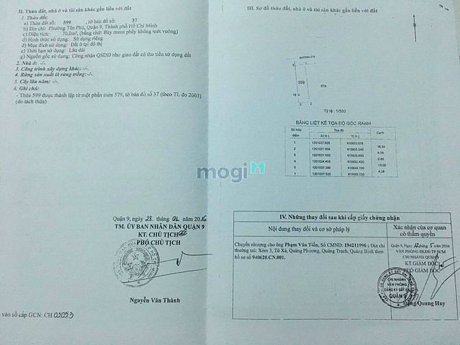 Hình ảnh Đất DT:4,4x16=70m2 MT đường 215, Hoàng Hữu Nam, Tân Phú, TP. Thủ Đức