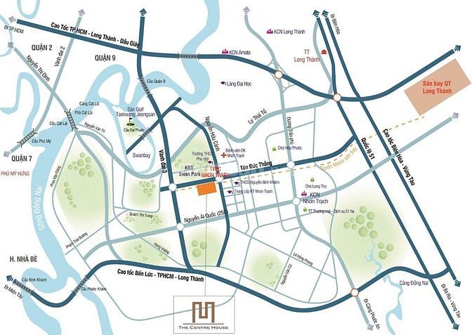 Hình ảnh Dự án The Centre House Nhơn Trạch MT Tôn Đức Thắng 25B, vị trí độc tôn
