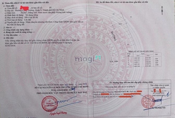 Hình ảnh Nợ tiền cần bán lô đất Quận 9, sang sổ liền tay ngay giá 3 tỷ