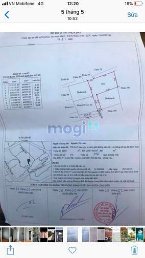 Hình ảnh Bán đất xào thị trấn long hải long điền brvt. Với dt 1100m²