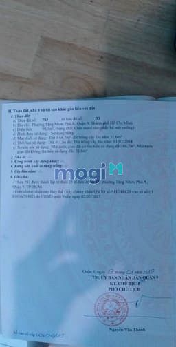 Hình ảnh • Đất hẻm 72 Làng Tăng Phú  đường lã xuân oai