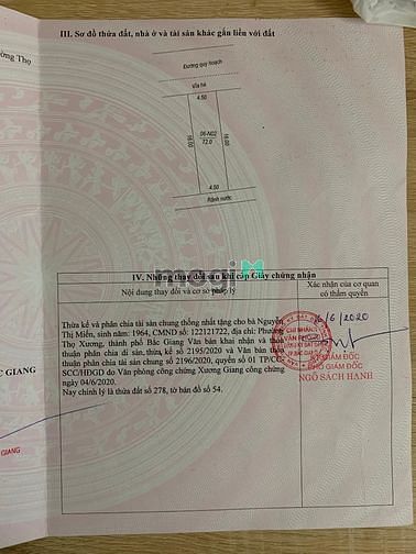 Hình ảnh Bán lô đất chính chủ đường Trần Khát Chân Thọ Xương Bắc Giang