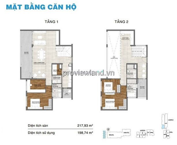 Hình ảnh Bán Trang Chủ MB66.COM / Đăng Ký Tặng 66K Duplex One Verandah có dt 217m2, 2 tầng, nhà thô