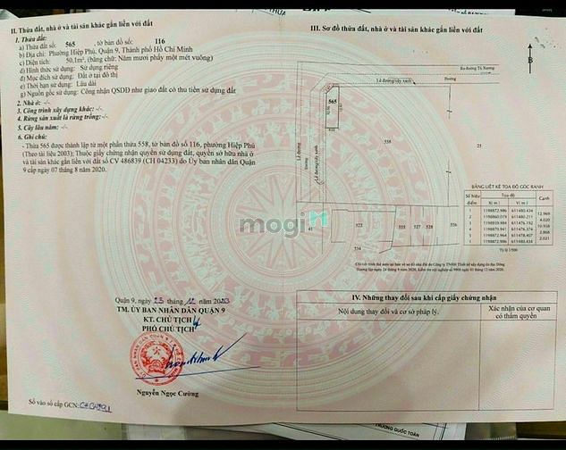 Hình ảnh Bán đất Lô 2 góc mặt tiền đường Tú Xương, Hiệp Phú, Q9