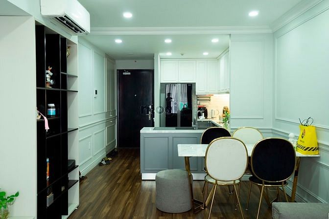 Hình ảnh Cho thuê chung cư The Gold View Q4, 80m2, 2PN, nhà decor, view hồ bơi