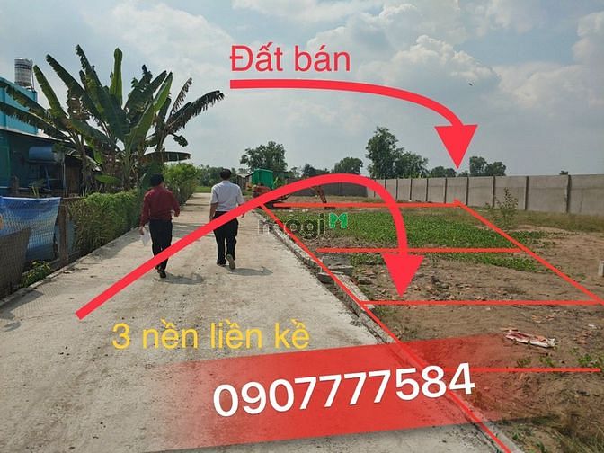 Hình ảnh Bán 3 lô đất thổ cư, sổ riêng, bao chuyển nhượng, xây dựng hết đất