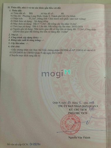 Hình ảnh Bán đất Mặt tiền Đường số 4 Nguyễn Xiển