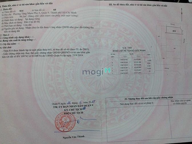 Hình ảnh Đất DT: 96m2 góc 2 mặt tiền hẻm 59 đường 102, Tăng Nhơn Phú A. Q9