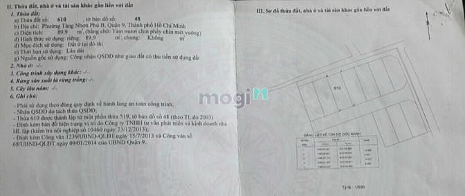 Hình ảnh Bán lô đất đẹp  hẻm 261 đường Đình Phong Phú