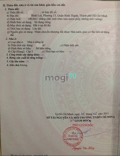 Hình ảnh Đất 10mx18m đường Bình Lợi, Phường 13, Bình Thạnh, xe hơi vào tận nơi