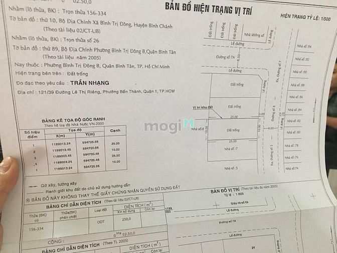 Hình ảnh Đất đường số 8, P Bình Trị Đông B, Tên Lửa, DT 10x25m, 22.8 tỷ