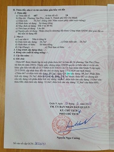 Hình ảnh Bán lô đất hẻm đuong 120, Tân Phú, TP Thủ Đức