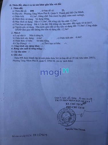 Hình ảnh Bán đất mặt tiền hẻm 175 đường số 2 phường Tăng Nhơn Phú B