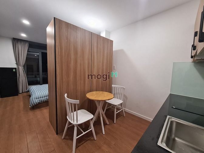 Hình ảnh Studio_BAN CÔNG_Full nội thất gỗ cao cấp_45m2_chợ Tân Định_Hồ con rùa