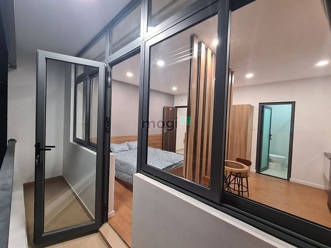 Hình ảnh Studio_BAN CÔNG_Full nội thất gỗ cao cấp_45m2_chợ Tân Định_Hồ con rùa