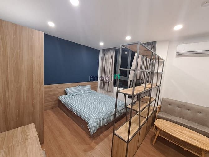 Hình ảnh Studio_BAN CÔNG_Full nội thất gỗ cao cấp_45m2_chợ Tân Định_Hồ con rùa