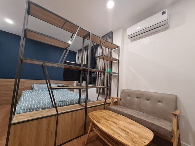 Hình ảnh Studio_BAN CÔNG_Full nội thất gỗ cao cấp_45m2_chợ Tân Định_Hồ con rùa