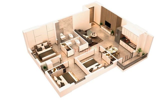 Hình ảnh Bán Trang Chủ MB66.COM / Đăng Ký Tặng 66K 65m2, 2PN nằm gần Aeon mall Bình Dương, KCN VSIP
