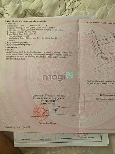 Hình ảnh Bán lô đất đẹp đường cầu xây 2 phường Hiệp phú.Q9