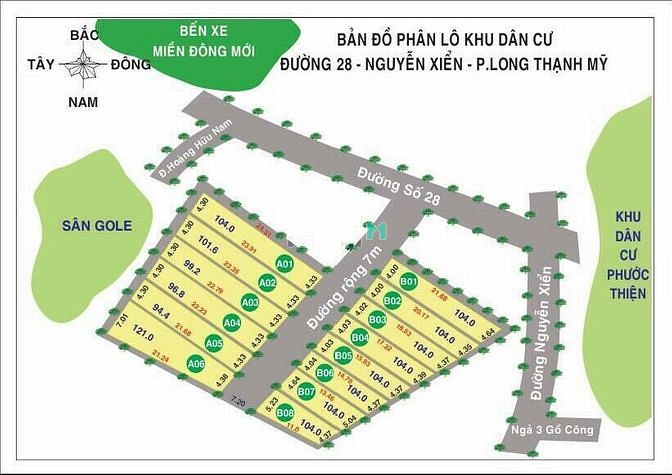 Hình ảnh Bán Lô Đất 95m2 Đường 28 Nguyễn Xiển Phường Long Thạnh Mỹ