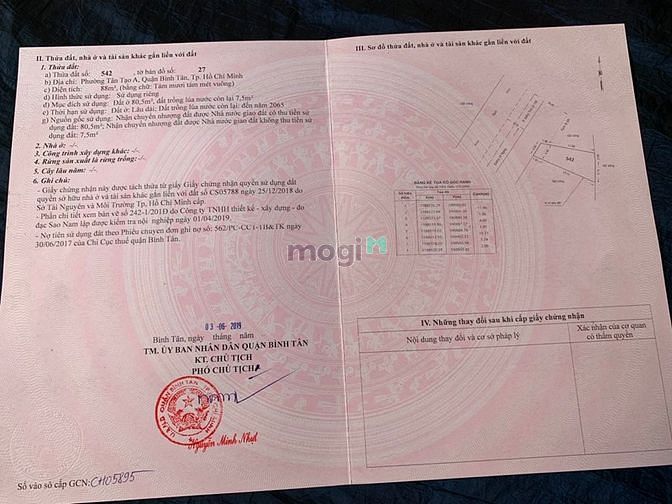 Hình ảnh BÁN 3 Lô Đất Thổ Cư 4X18 Mặt Tiền Đường LÊ NGUNG 1 SẸC TRẦN VĂN GIÀU