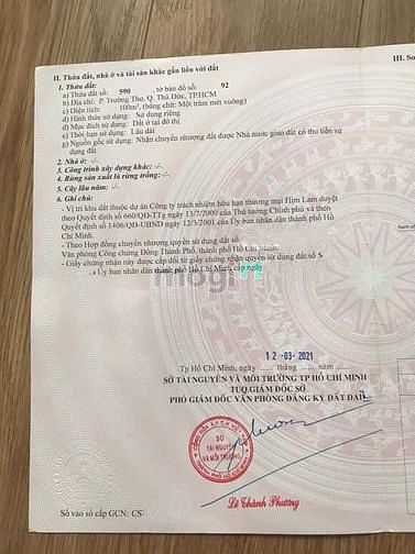 Hình ảnh Bán Lô đất Trang MB66.COM Chính Thức - MB 66 Uy Tín 100m2 vuông vức Trường Thọ TP Thủ Đức