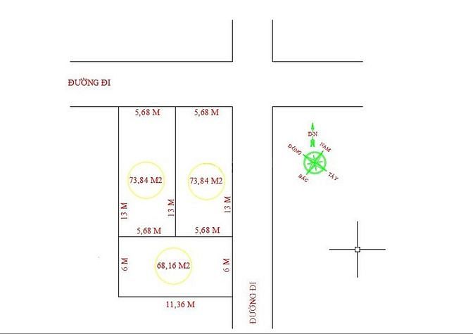 Hình ảnh Lô 73,8m2. Hai mặt tiền. 35m thổ cư, 38,8 đất vườn
Giá 18tr/m2