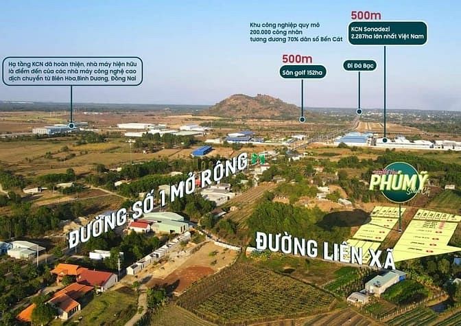 Hình ảnh Đất thổ cư Phú Mỹ nằm ngay cao tốc BH-VT cách KCN Sonadezi 500m