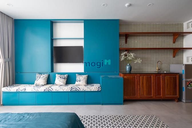 Hình ảnh 1 phòng ngủ- full nội thất gỗ- 40m2 - chỉ tính Điện - cầu Kinh