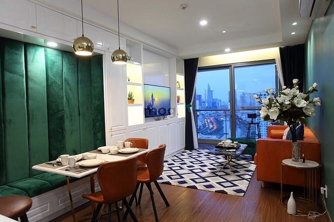 Hình ảnh Cần cho thuê chung cư Gold View Q4,82m2, 2PN, nhà đẹp, view đẹp