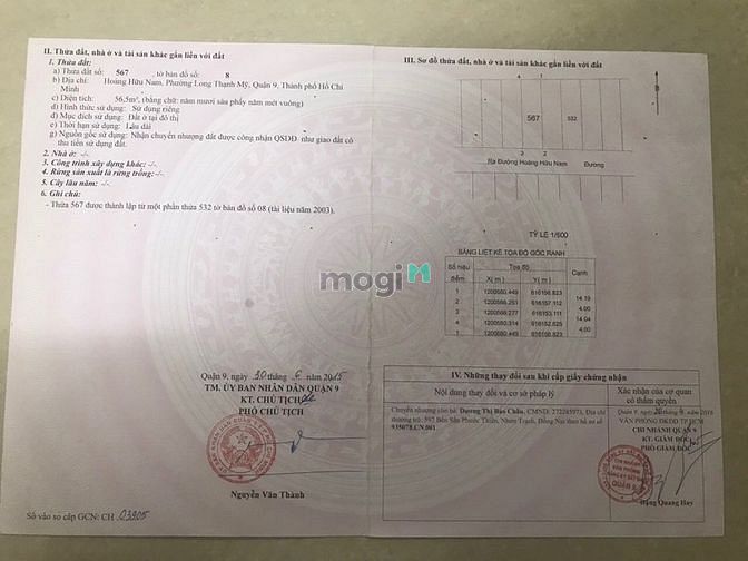 Hình ảnh Bán Lô Đất Hẻm 60 Hoàng Hữu Nam Ngay Ngã 3 Mỹ Thành.