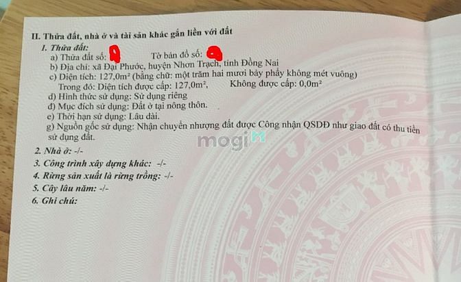 Hình ảnh ông anh bán lô đất ở ngay ủy ban Đại Phước 127m2